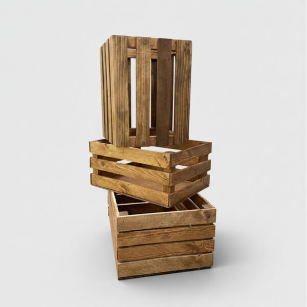 3 Wooden Crates